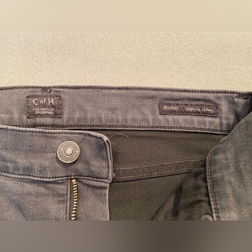 Citizens of Humanity, Rocket, High Rise, skinny, black Jeans, studs, size 28 - Picture 4 of 11
